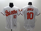 Baltimore Orioles #10 Adam Jones White 2016 Flexbase Collection Stitched Jersey